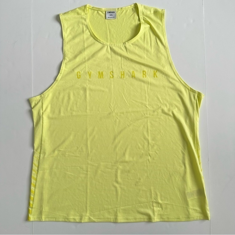 Gymshark Sport‎ Stripe Tank Yellow XXXL